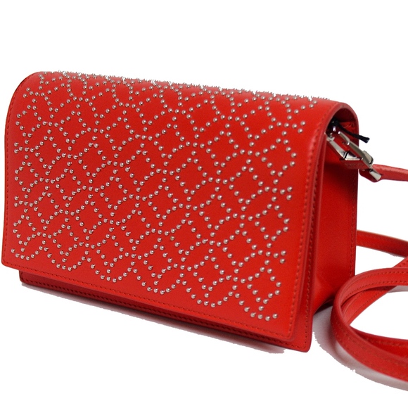 Alaia Small Flap Convertible Pochette Piment - Picture 6 of 8